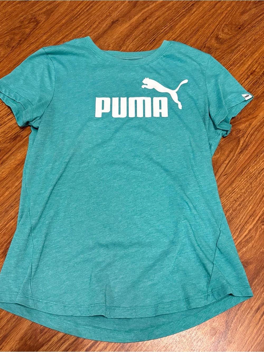 Puma Teal Short Sleeve Logo Tee
